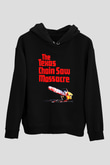 Texas Chain Saw Massacre Siyah Unisex Kapüşonlu Sweatshirt