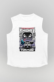 Thanos Venomized Baskılı Unisex Beyaz Kolsuz Tişört