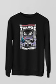 Thanos Venomized Baskılı Unisex Siyah Sweatshirt