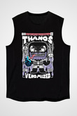 Thanos Venomized Baskılı Unisex Siyah Kolsuz Tişört