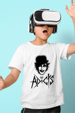 The Adicts Baskılı Beyaz Unisex Çocuk Tişört