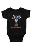 The Adicts Baskılı Siyah Bebek Body - Zıbın