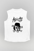 The Adicts Beyaz Unisex Kolsuz Tişört