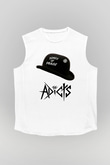 The Adicts Beyaz Unisex Kolsuz Tişört
