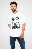 The Adicts Beyaz Unisex Oversize Tişört T-Shirt