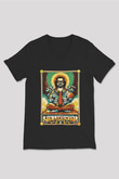 The Big Lebowski Büyük Lebowski Siyah Unisex V Yaka Tişört