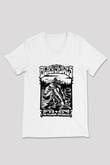 The Black Crowes Beyaz Unisex V Yaka Tişört T-Shirt