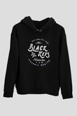 The Black Keys Baskılı Unisex Siyah Kapüşonlu Sweatshirt