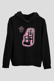 The Black Keys Baskılı Unisex Siyah Kapüşonlu Sweatshirt