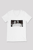 The Chainsmokers Beyaz Unisex V Yaka Tişört