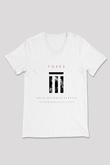 The Chainsmokers Beyaz Unisex V Yaka Tişört T-Shirt