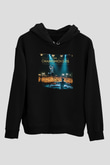 The Chainsmokers Siyah Unisex Kapüşonlu Sweatshirt