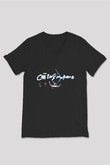 The Chainsmokers Siyah Unisex V Yaka Tişört T-Shirt