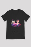 The Chainsmokers Siyah Unisex V Yaka Tişört