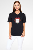 The Chainsmokers Siyah Unisex V Yaka Tişört T-Shirt
