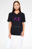 The Chainsmokers Siyah Unisex V Yaka Tişört
