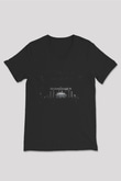 The Chainsmokers Siyah Unisex V Yaka Tişört