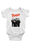 The Clash Baskılı Beyaz Unisex Bebek Body - Zıbın