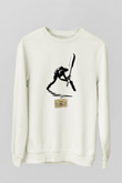 The Clash Beyaz Unisex Sweatshirt