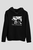 The Cranberries Baskılı Unisex Siyah Kapüşonlu Sweatshirt