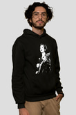 The Cranberries Baskılı Unisex Siyah Kapüşonlu Sweatshirt
