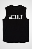 The Cult Baskılı Unisex Siyah Kolsuz Tişört - Tshirt