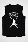 The Cult Baskılı Unisex Siyah Kolsuz Tişört - Tshirt