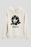 The Doors Beyaz Unisex Kapüşonlu Sweatshirt
