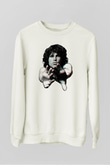 The Doors Beyaz Unisex Sweatshirt