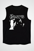 The Doors Siyah Unisex Kolsuz Tişört