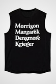 The Doors Siyah Unisex Kolsuz Tişört