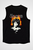 The Doors Siyah Unisex Kolsuz Tişört