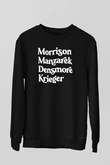 The Doors Siyah Unisex Sweatshirt