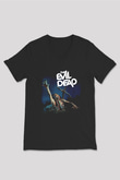 The Evil Dead Siyah Unisex V Yaka Tişört T-Shirt