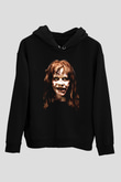 The Exorcist Siyah Unisex Kapüşonlu Sweatshirt
