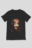 The Exorcist Siyah Unisex V Yaka Tişört
