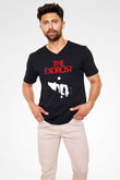 The Exorcist Siyah Unisex  V Yaka Tişört