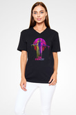The Exorcist Siyah Unisex  V Yaka Tişört