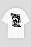 The Exploited Beyaz Unisex Oversize Tişört T-Shirt