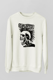 The Exploited Beyaz Unisex Sweatshirt