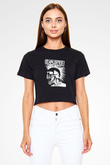 The Exploited Siyah Crop Top Tişört