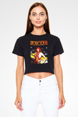 The Fifth Element Siyah   Crop Top Tişört