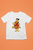 The Flintstones Taş Devri Beyaz Unisex  Çocuk Tişört
