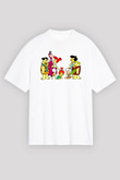 The Flintstones Taş Devri Beyaz Unisex Tişört