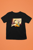The Flintstones Taş Devri Siyah Unisex  Çocuk Tişört
