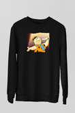 The Flintstones Taş Devri Siyah Unisex  Sweatshirt