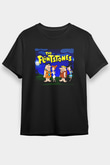 The Flintstones Taş Devri Siyah Unisex Tişört