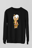 The Flintstones Taş Devri Siyah Unisex Sweatshirt