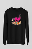 The Flintstones Taş Devri Siyah Unisex Sweatshirt