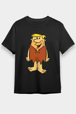 The Flintstones Taş Devri Siyah Unisex Tişört